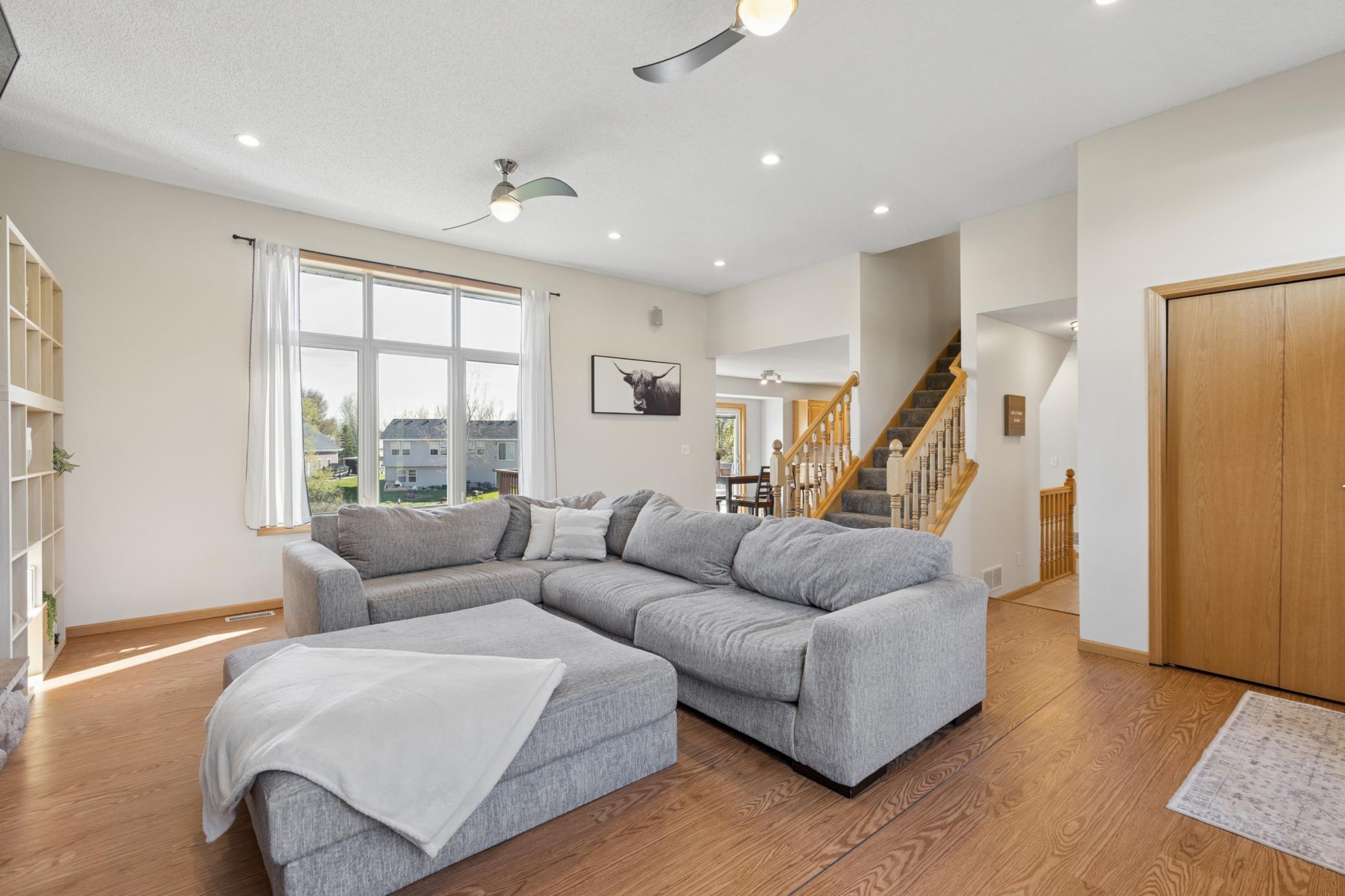 Another view of living room space on the main floor.. open concept makes it perfect for entertaining!