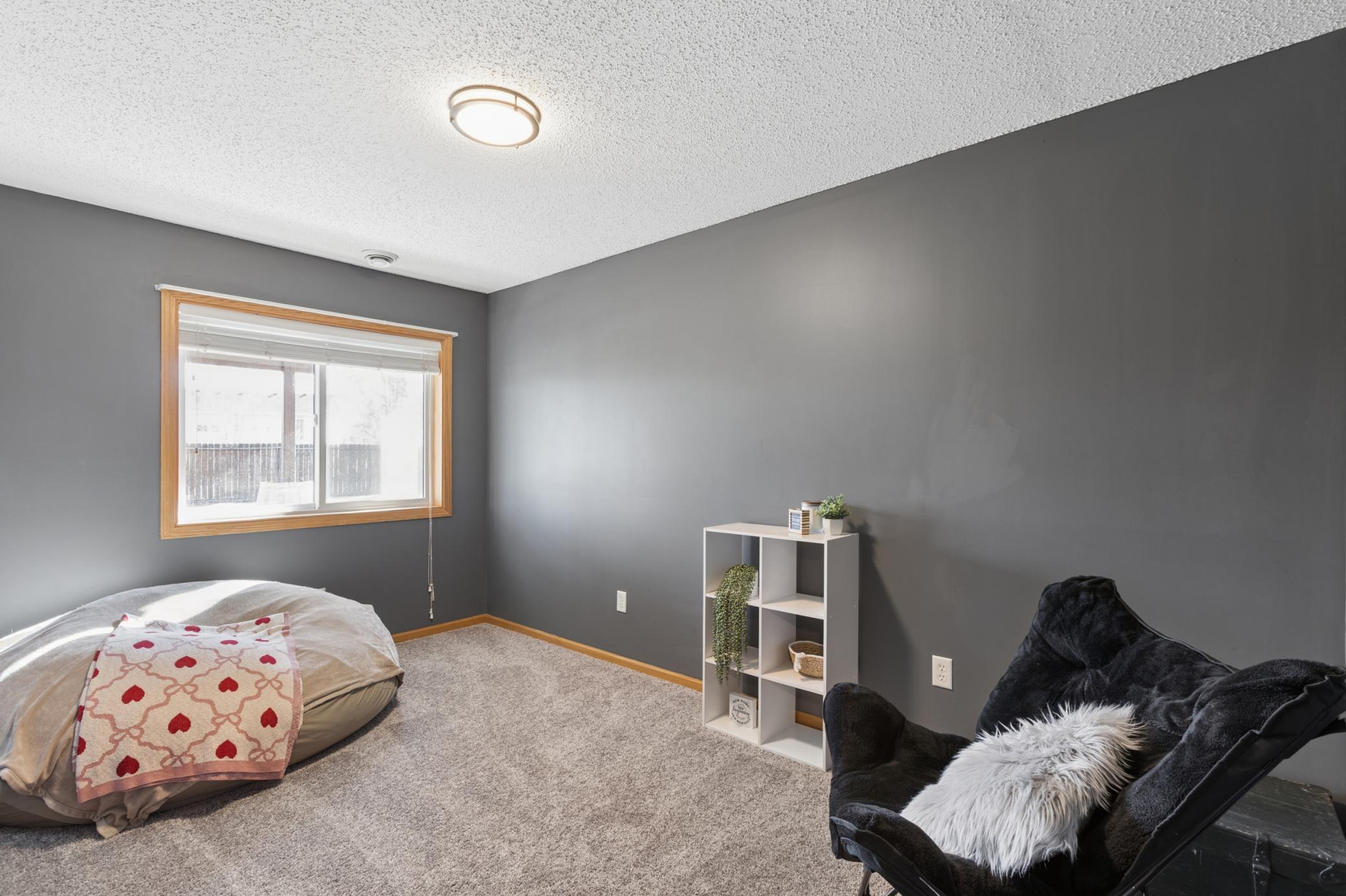 Lower level bedroom 4 is spacious