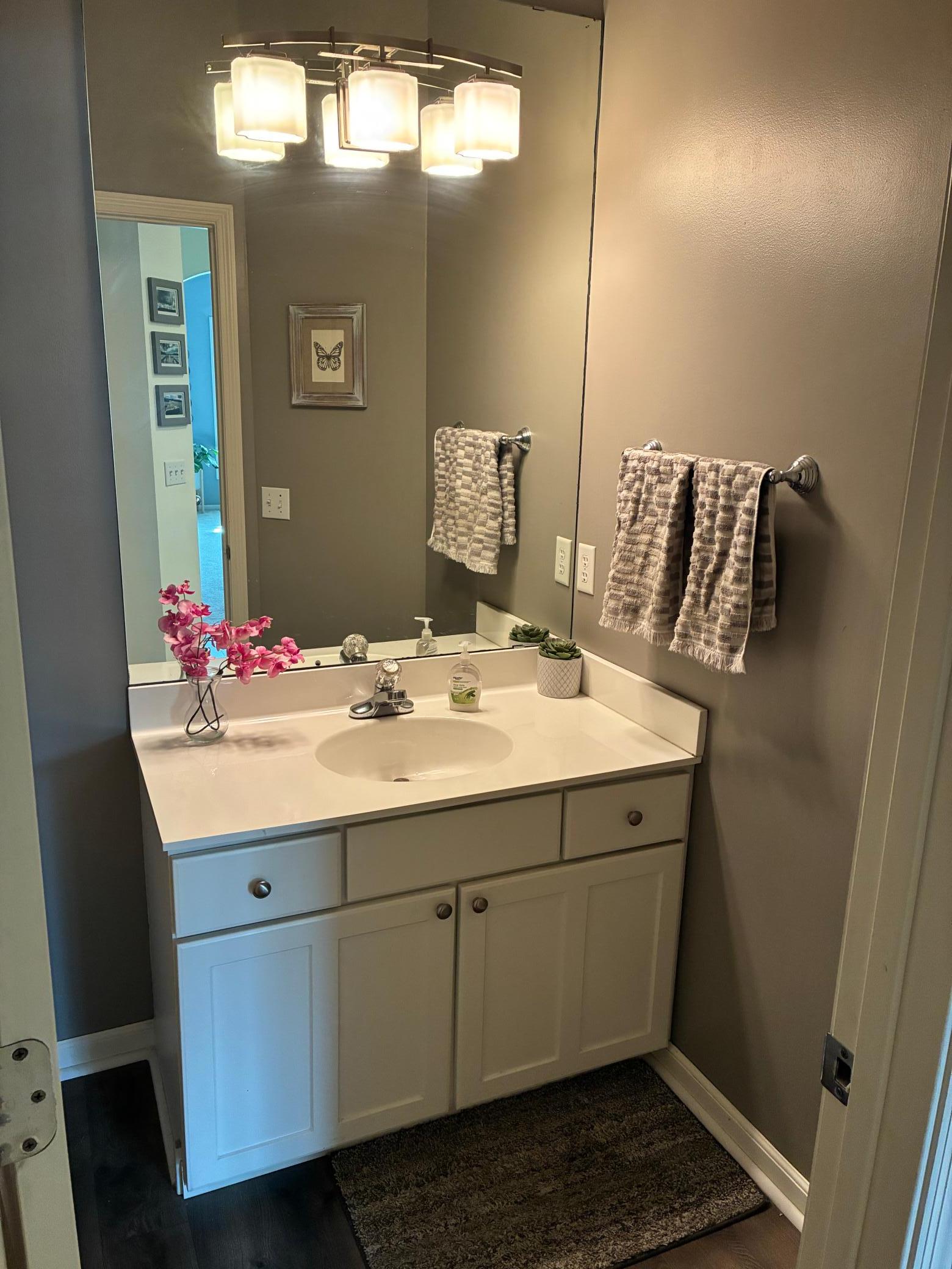1/2 bath on main level