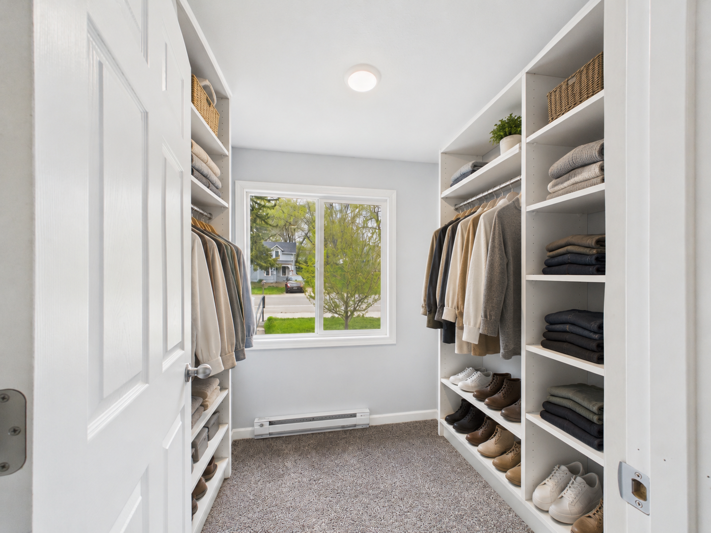 walk in closet main floor 1 virtually staged-possible walk in closet