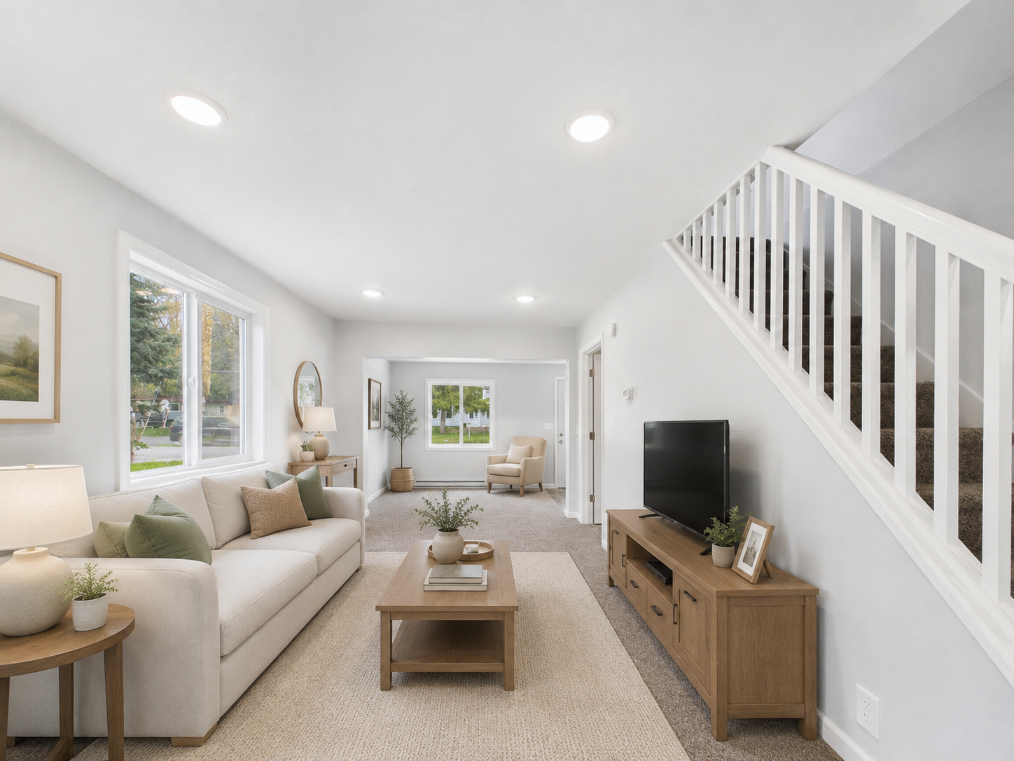 Living Room Virtually Staged