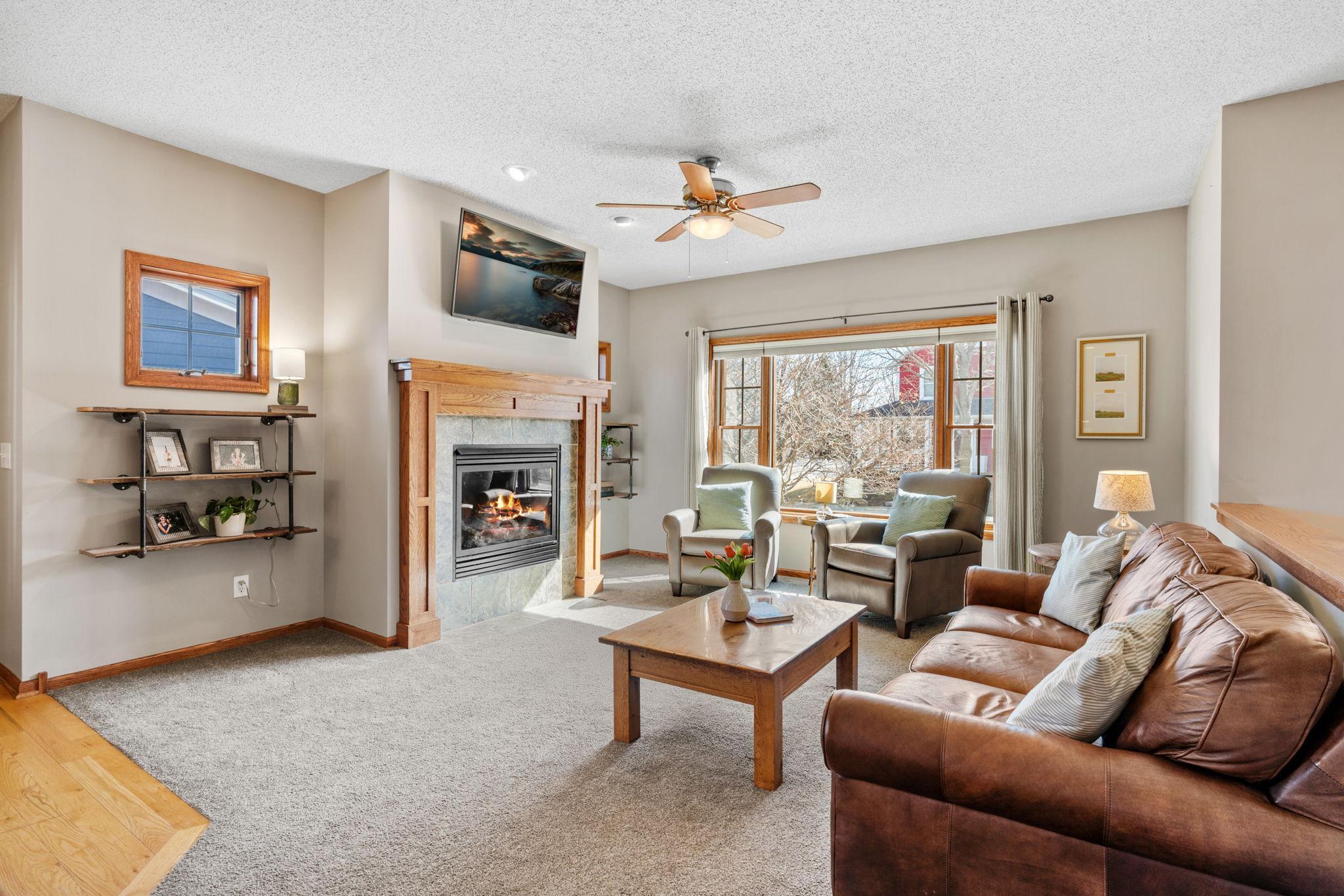 Comfortable main level living spaces designed for everyday living and entertaining.