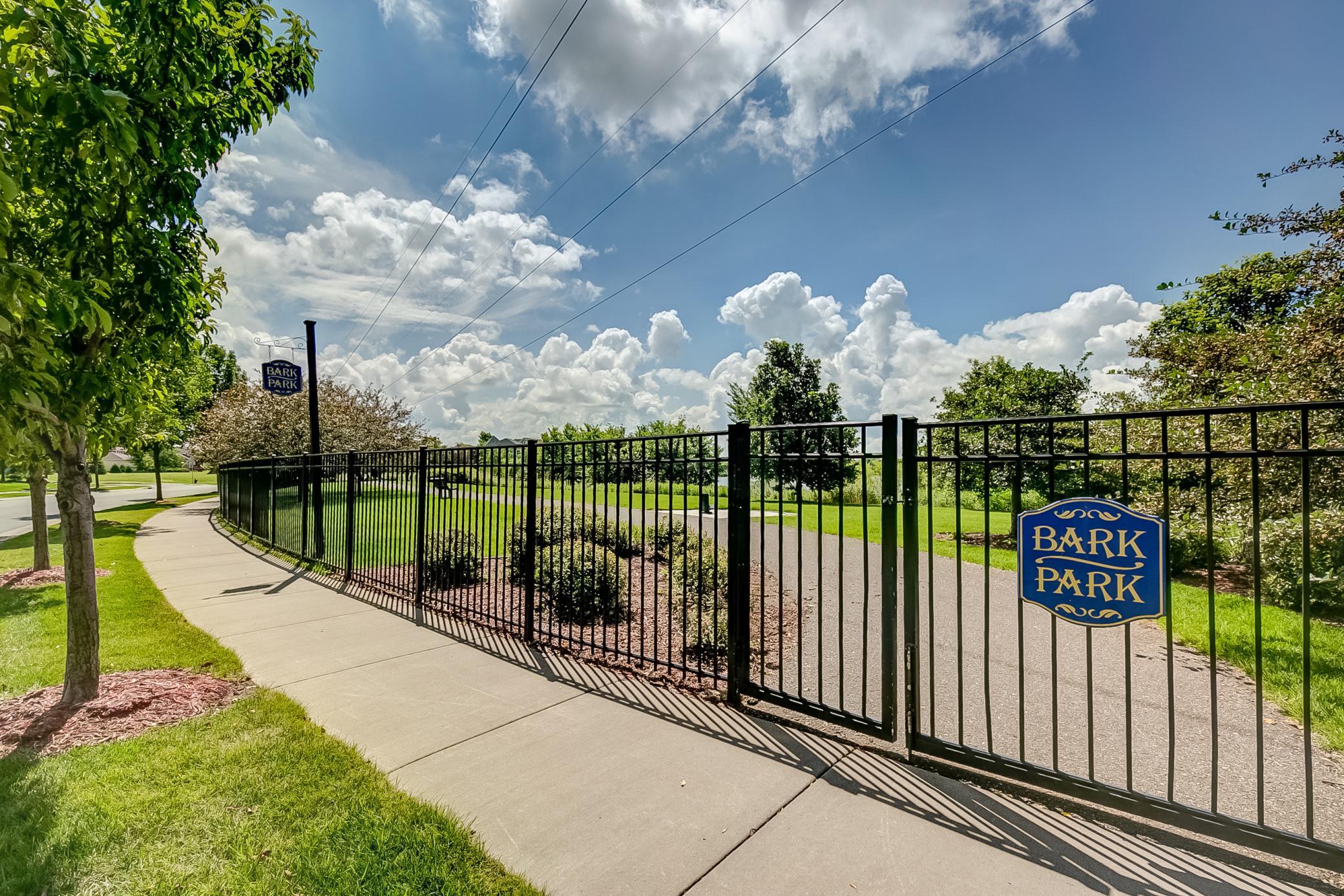 Towne Lakes bark park provides a great space for pets and outdoor enjoyment.