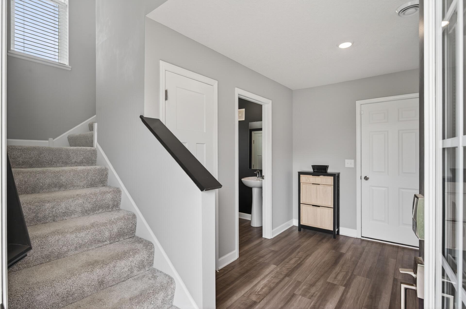 foyer and 1/2 bath