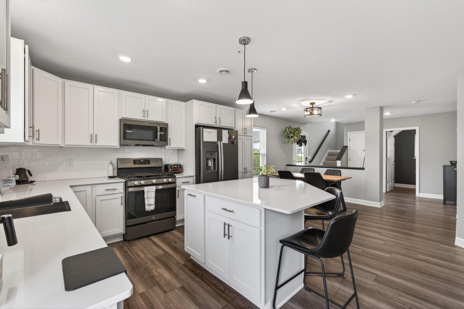 Kitchen and dining area