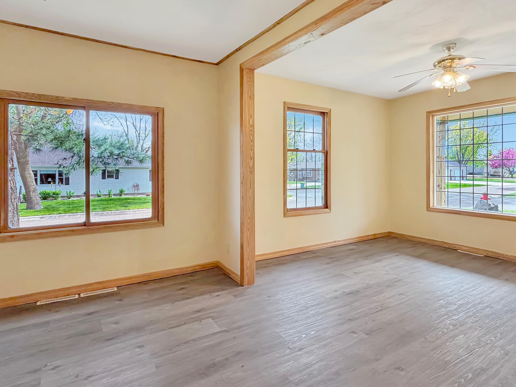 New flooring throughout, newer window, trim... the list goes on