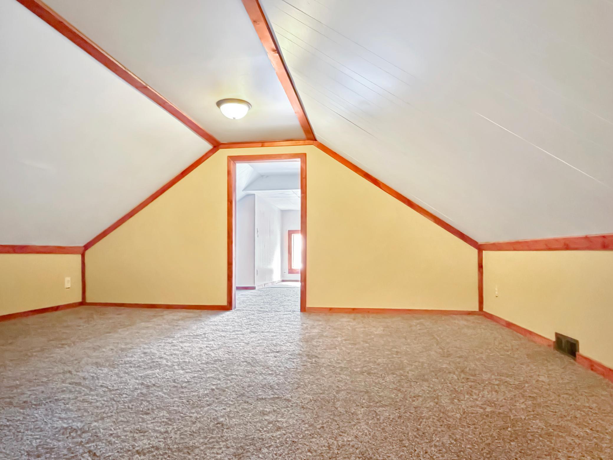 And now for the hidden gem of this house, the upstairs loft!