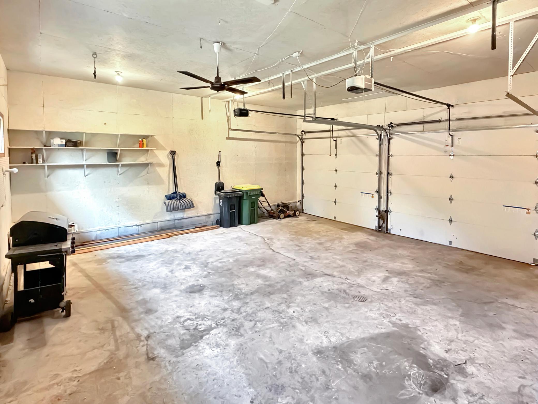 And the garage. Two stall finished garage. What a great space!