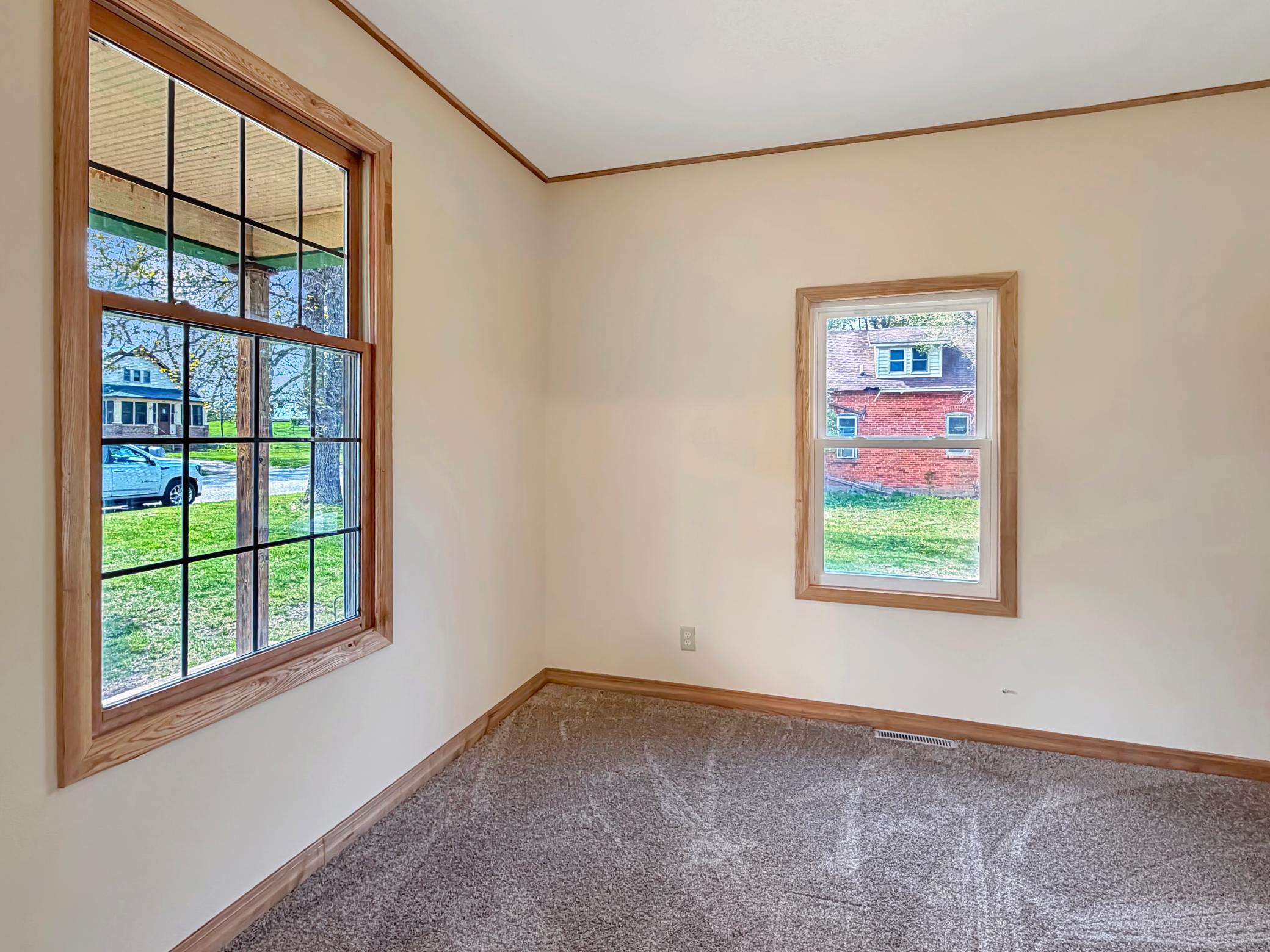 Lots of natural light in this room