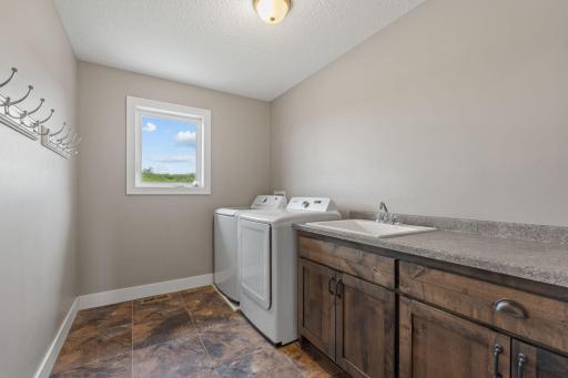 Large Laundry room upstairs where bedrooms are