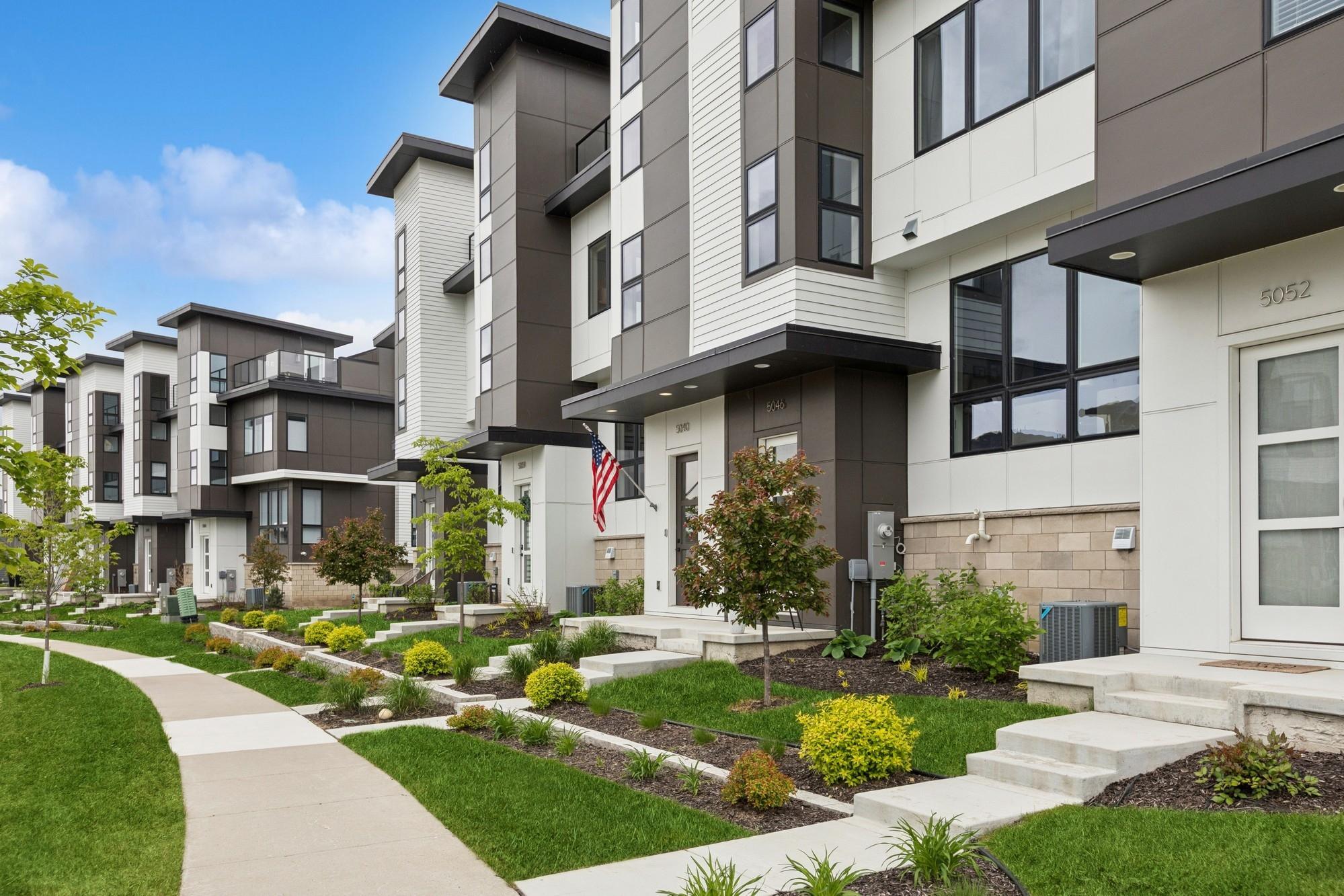 Amazing street scape with professional landscaping