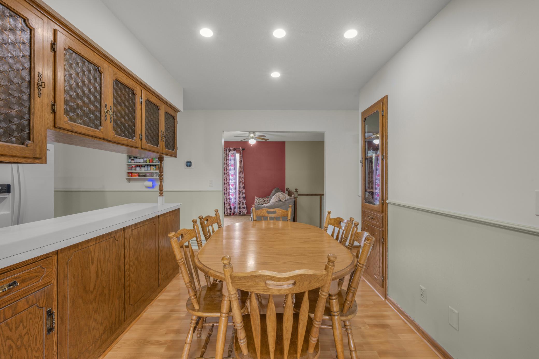 Plenty of space for a dining table and chairs!