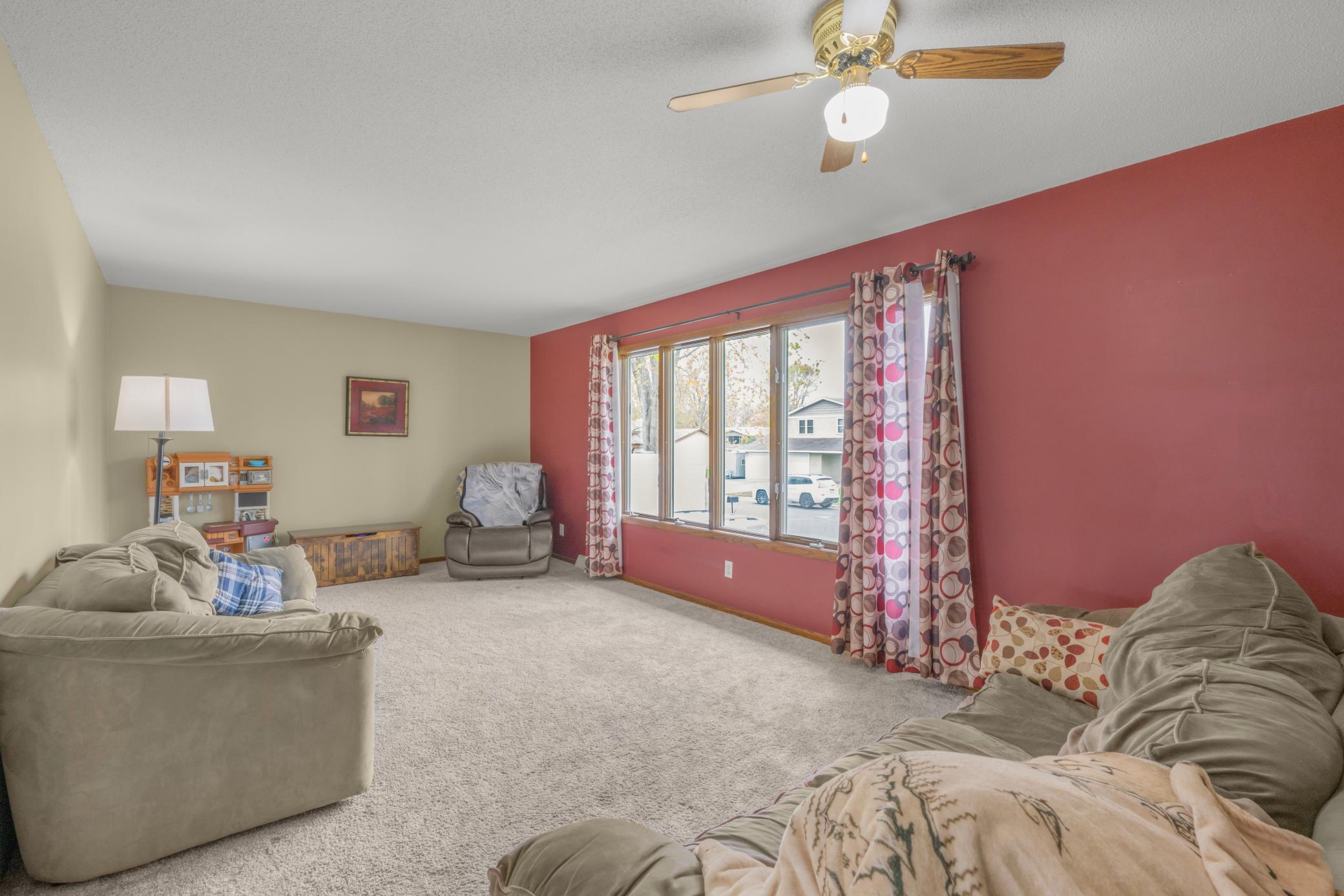Large windows provide tons of natural light