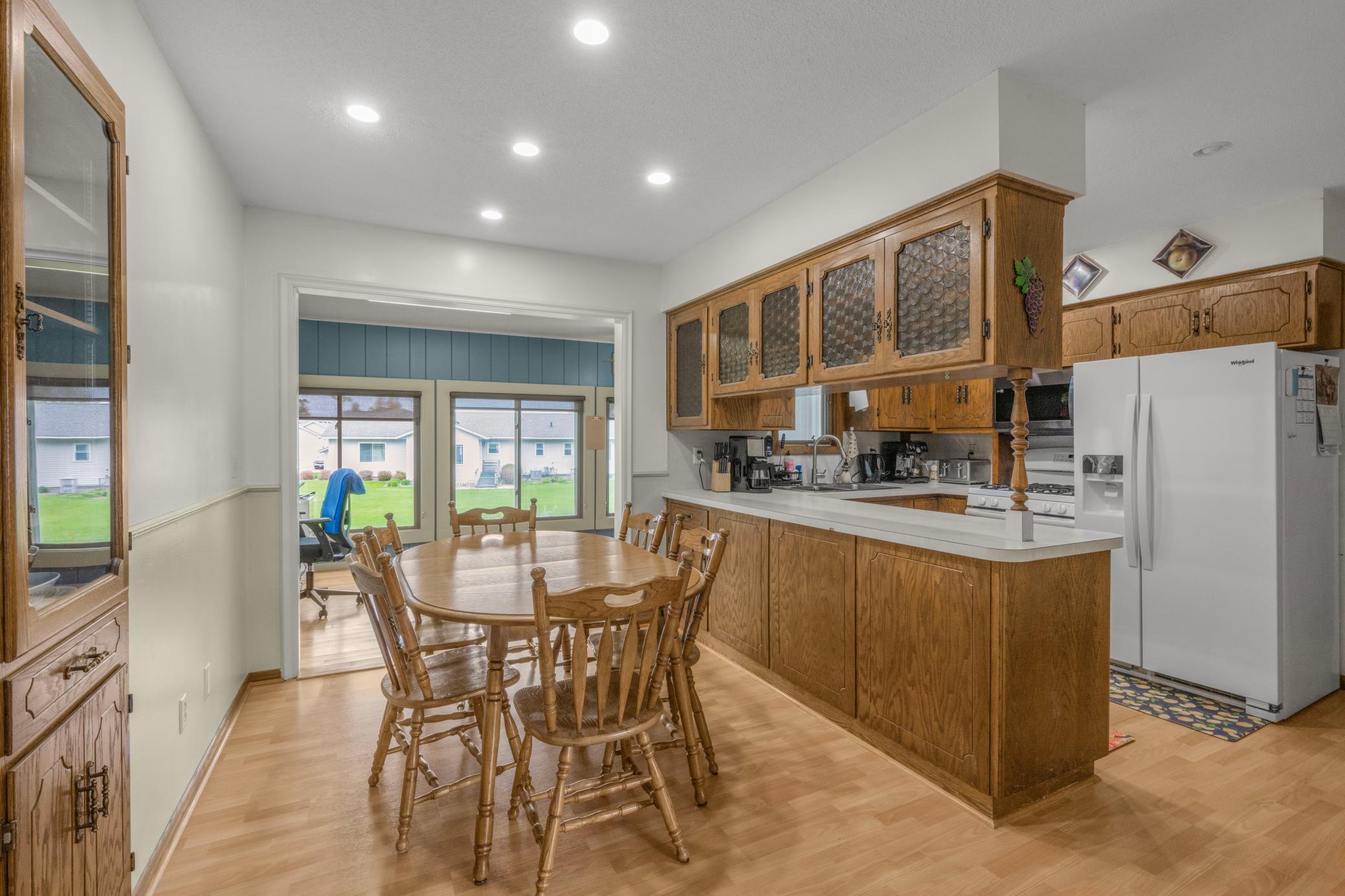 Dining room with built ins