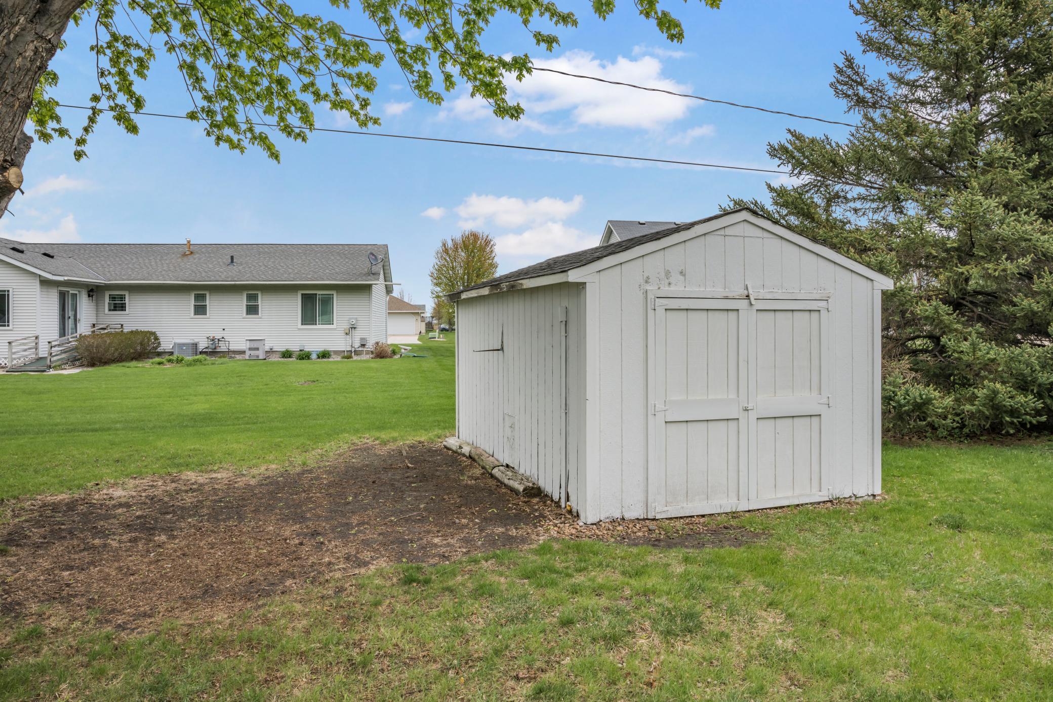 Shed for all of your lawn and snow equipment
