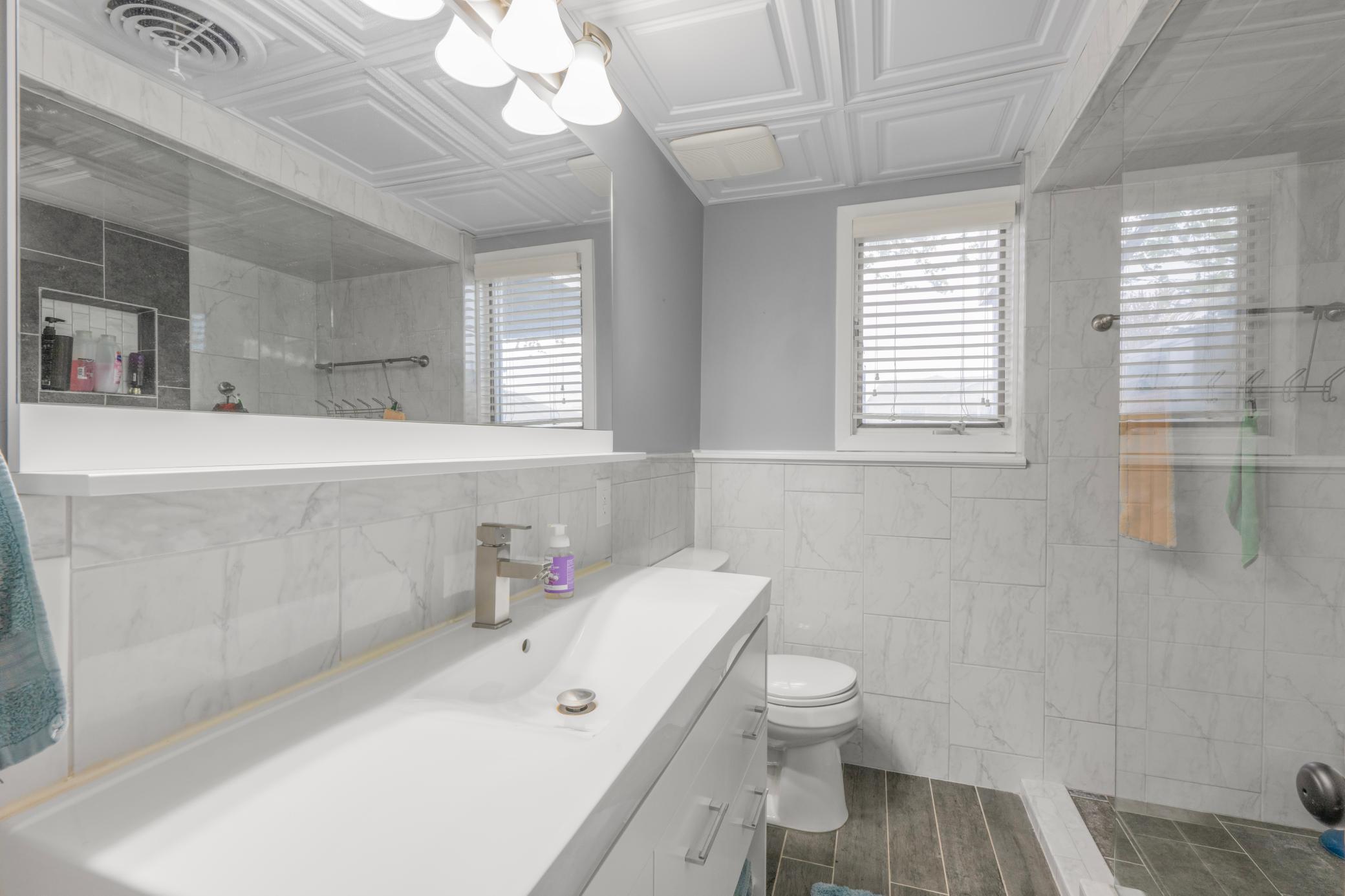 New lower level 3/4 bathroom