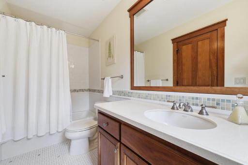 A full bath completes this bedroom.