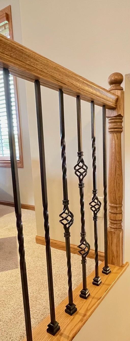 Decorative metal railing