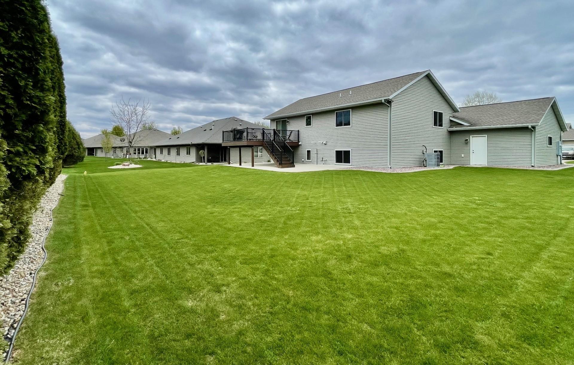 Large back yard
