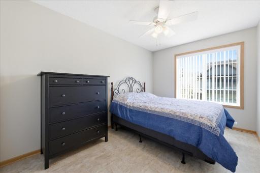 Second bedroom on the upper level also offers a relaxing retreat.