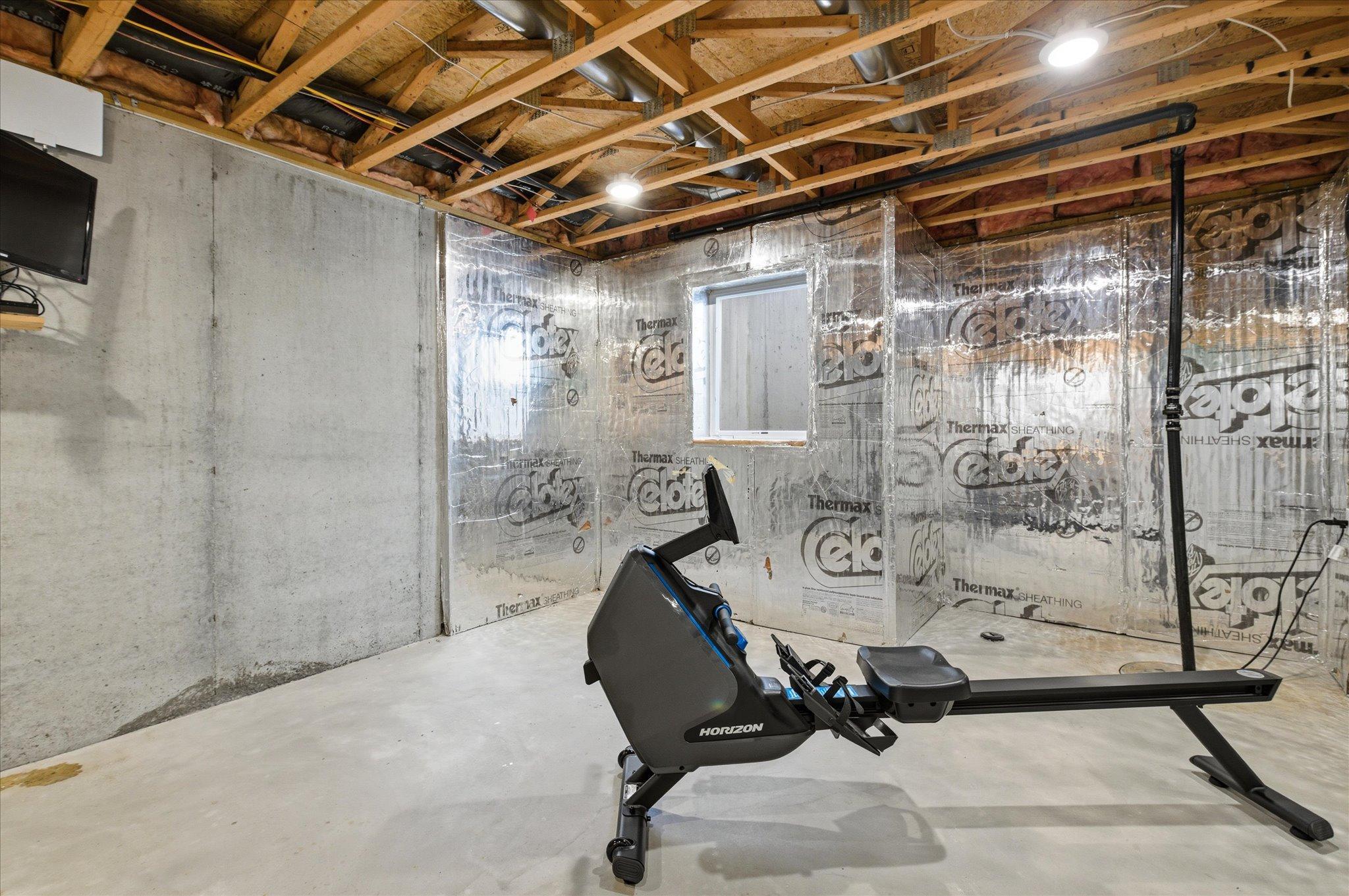 With plenty of open space, it could easily become a home gym, workout studio, yoga area, or multi-purpose recreational space tailored to your lifestyle.