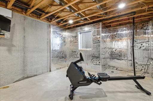 With plenty of open space, it could easily become a home gym, workout studio, yoga area, or multi-purpose recreational space tailored to your lifestyle.