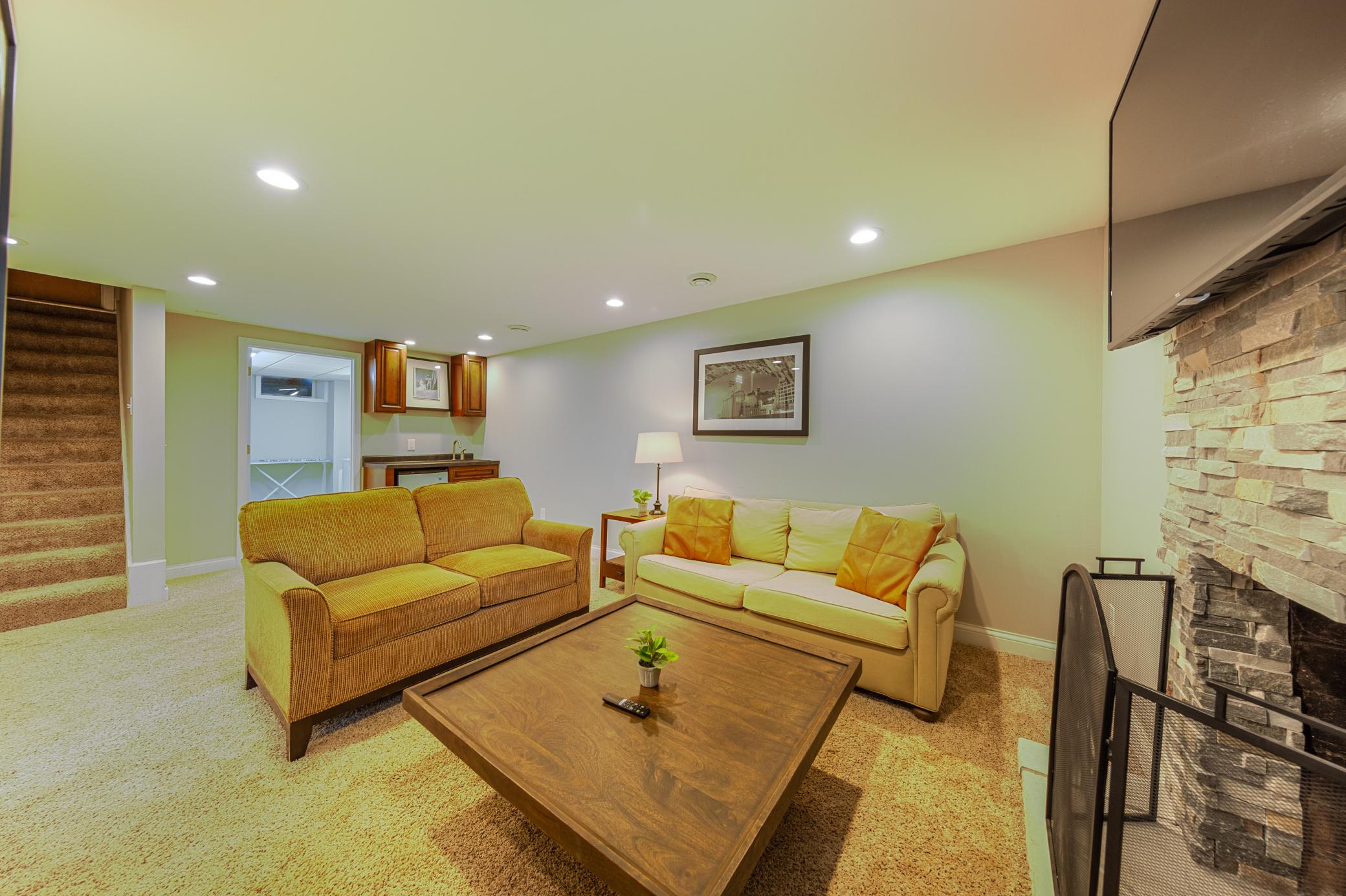 Lower level family room