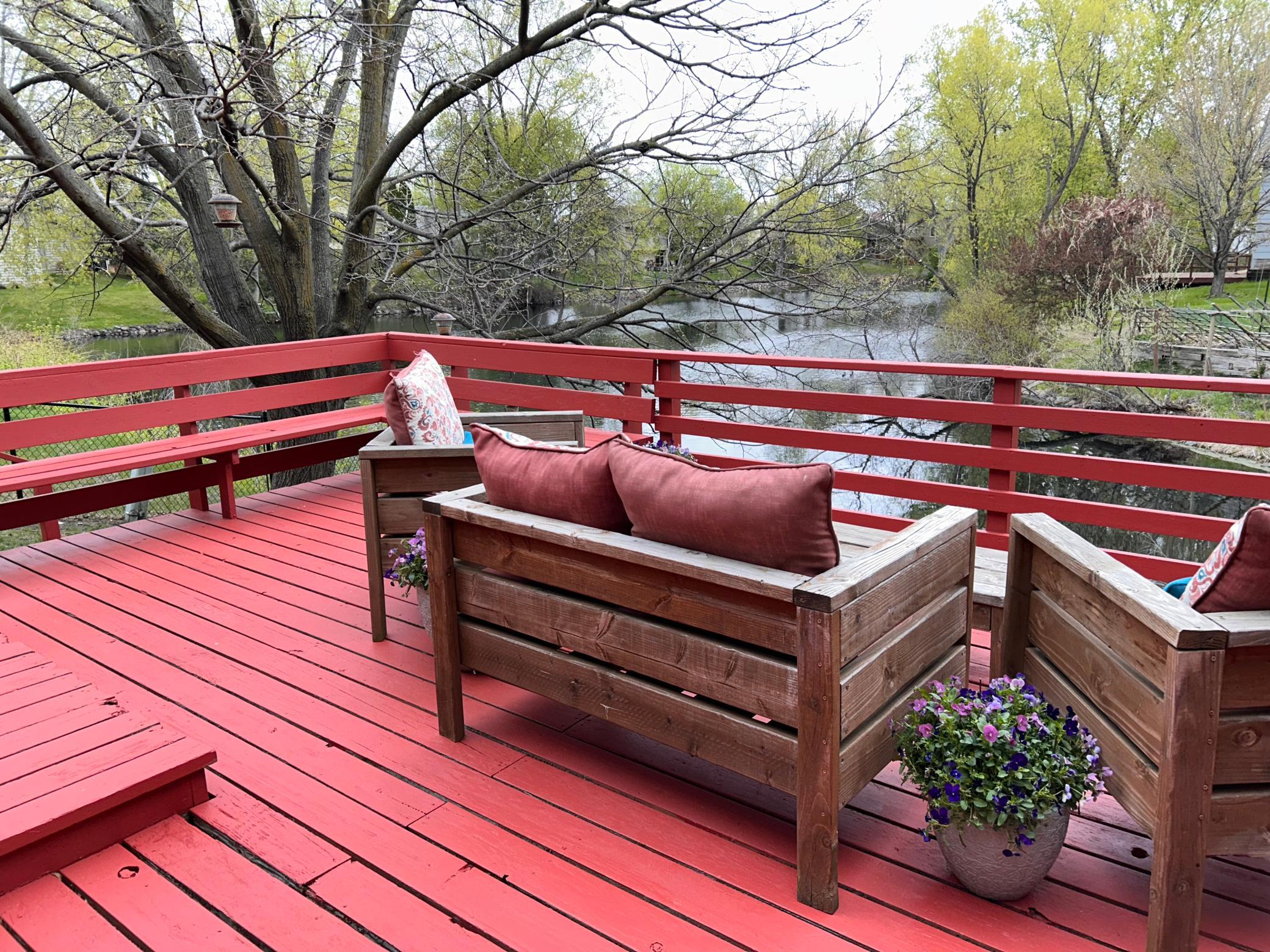 Stunning fenced in backyard