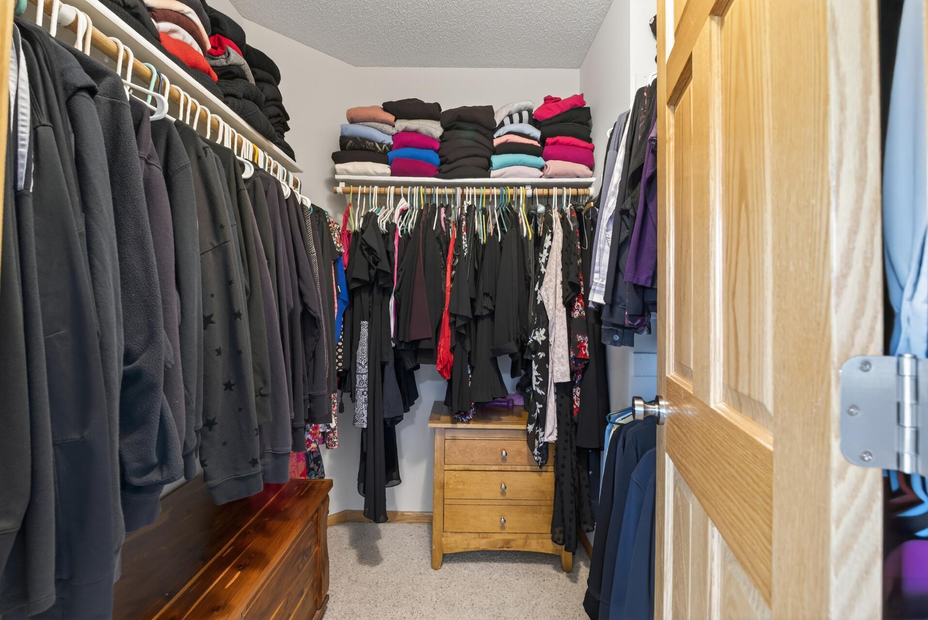 Primary walk-in closet