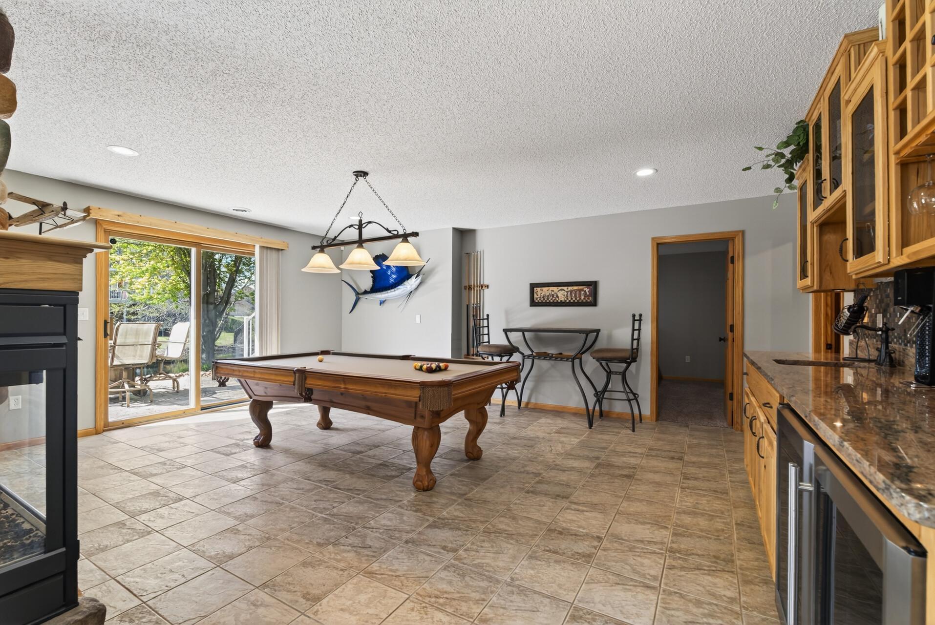 Lower level entertainment area!