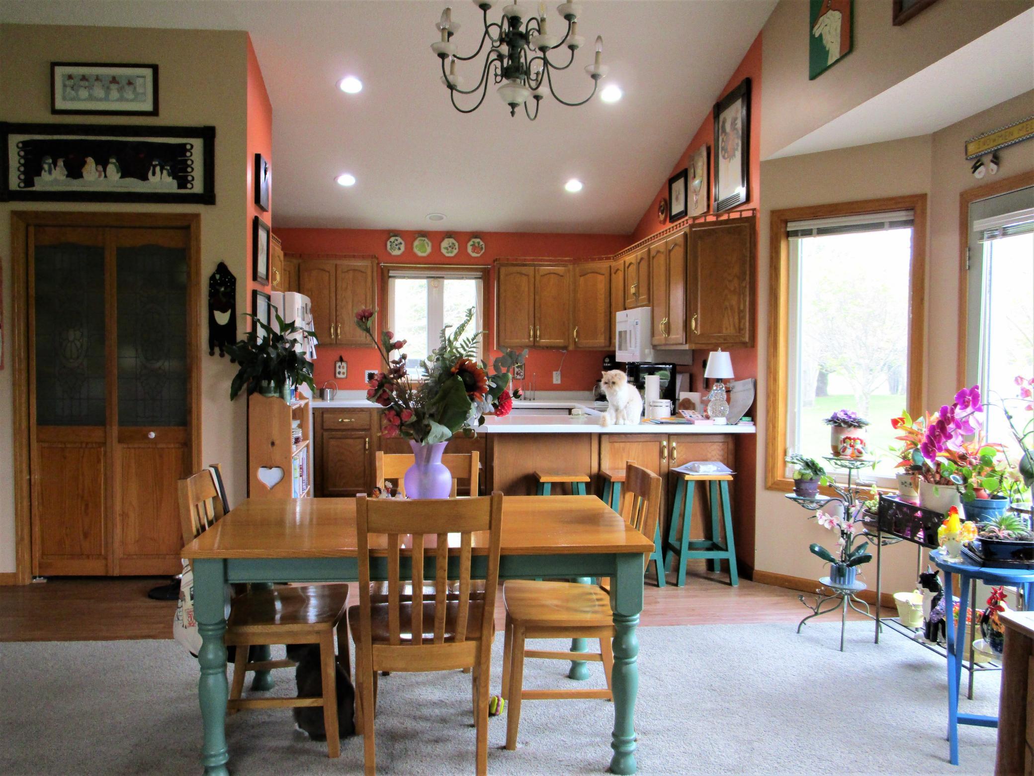 Dining Area Into Kitchen