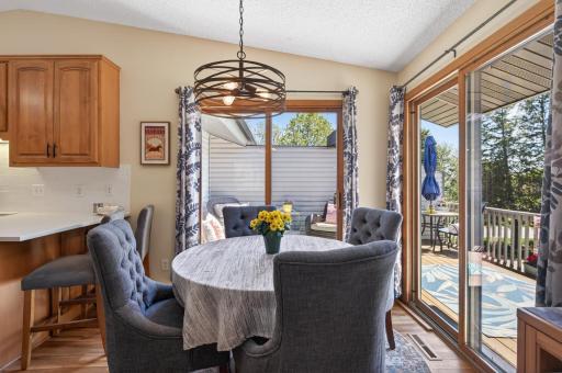 Linger over meals enjoying these peaceful views!