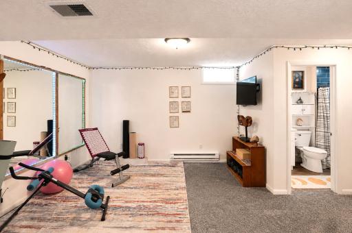 Another part of the large basement family/rec room.