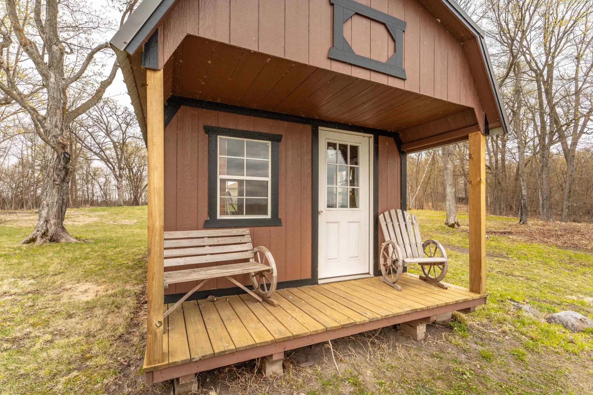 Lakeside storage shed