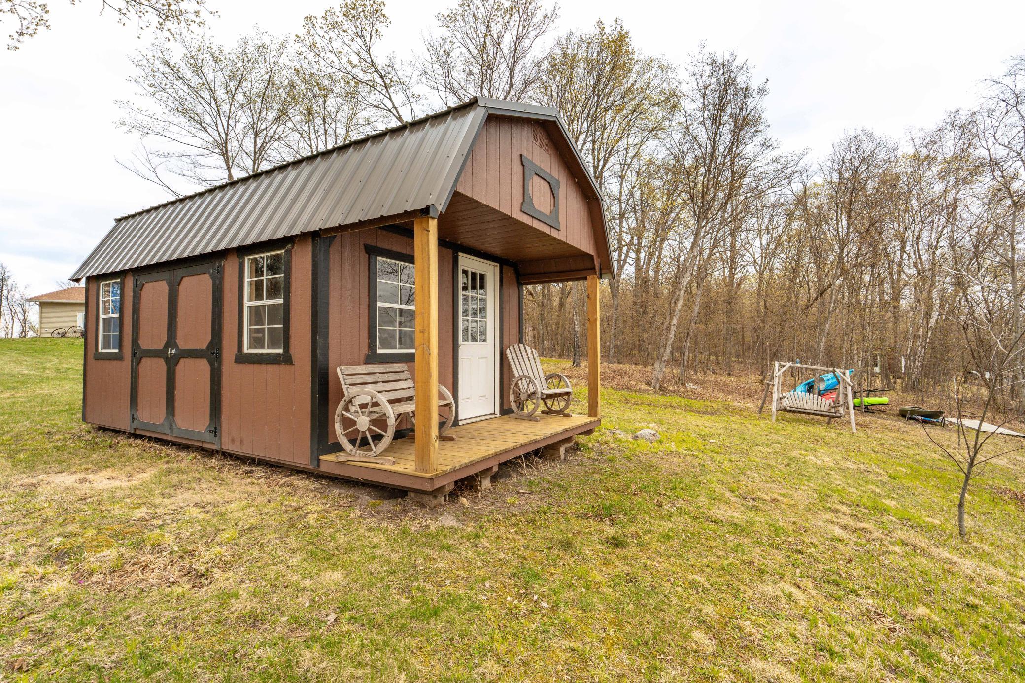 Lakeside storage shed