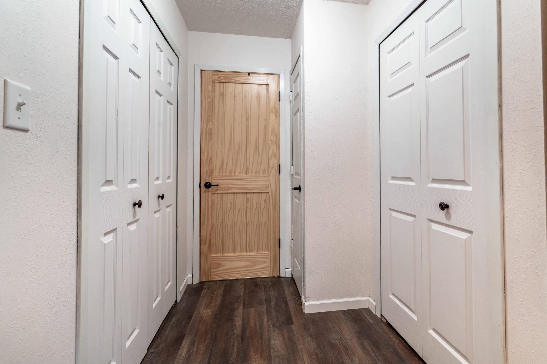 Bedroom 1 closet to bathroom