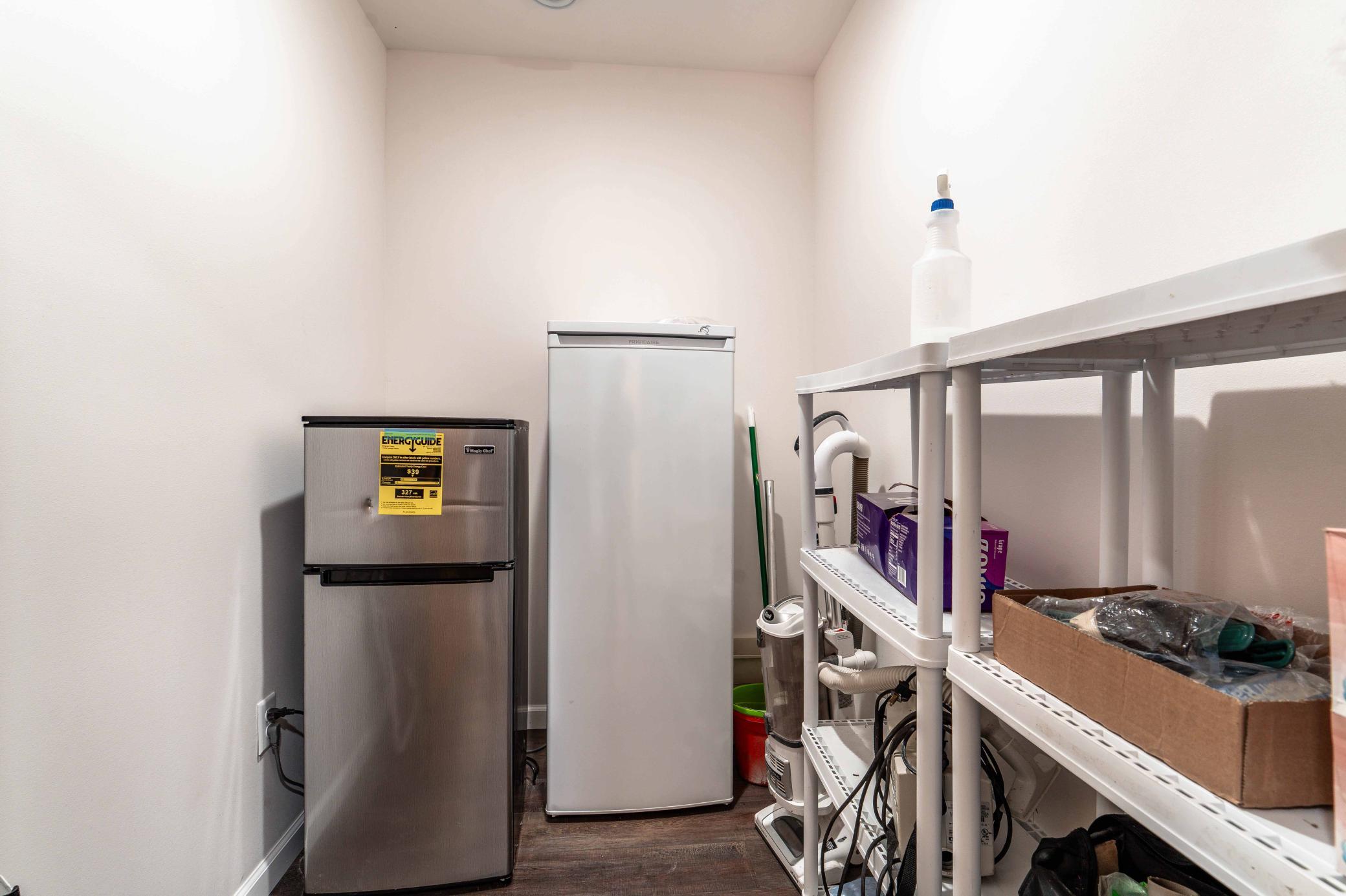 Lower level storage room