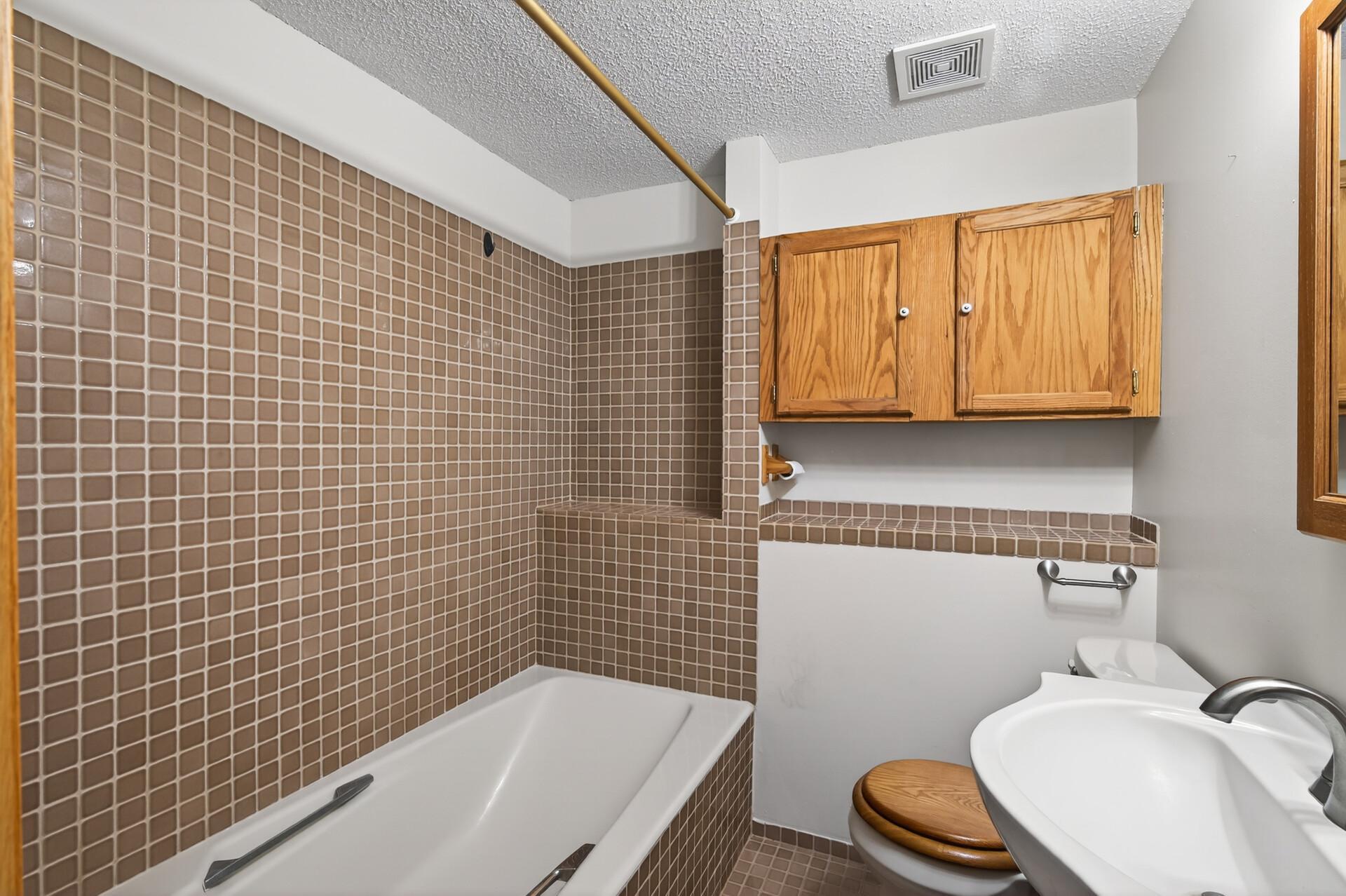 Lower level full bathroom.