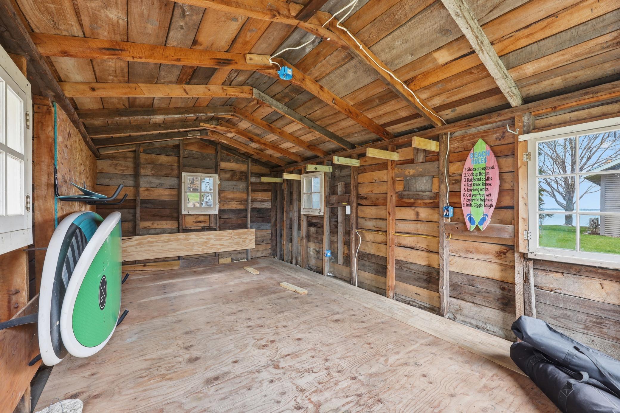 Storage shed- paddleboards included