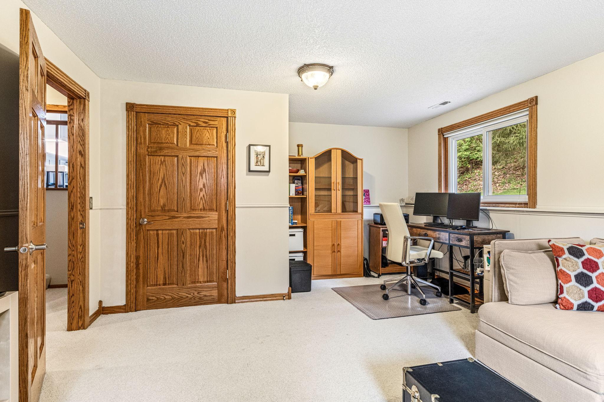 Lower level flex space. 3rd bedroom or living space.