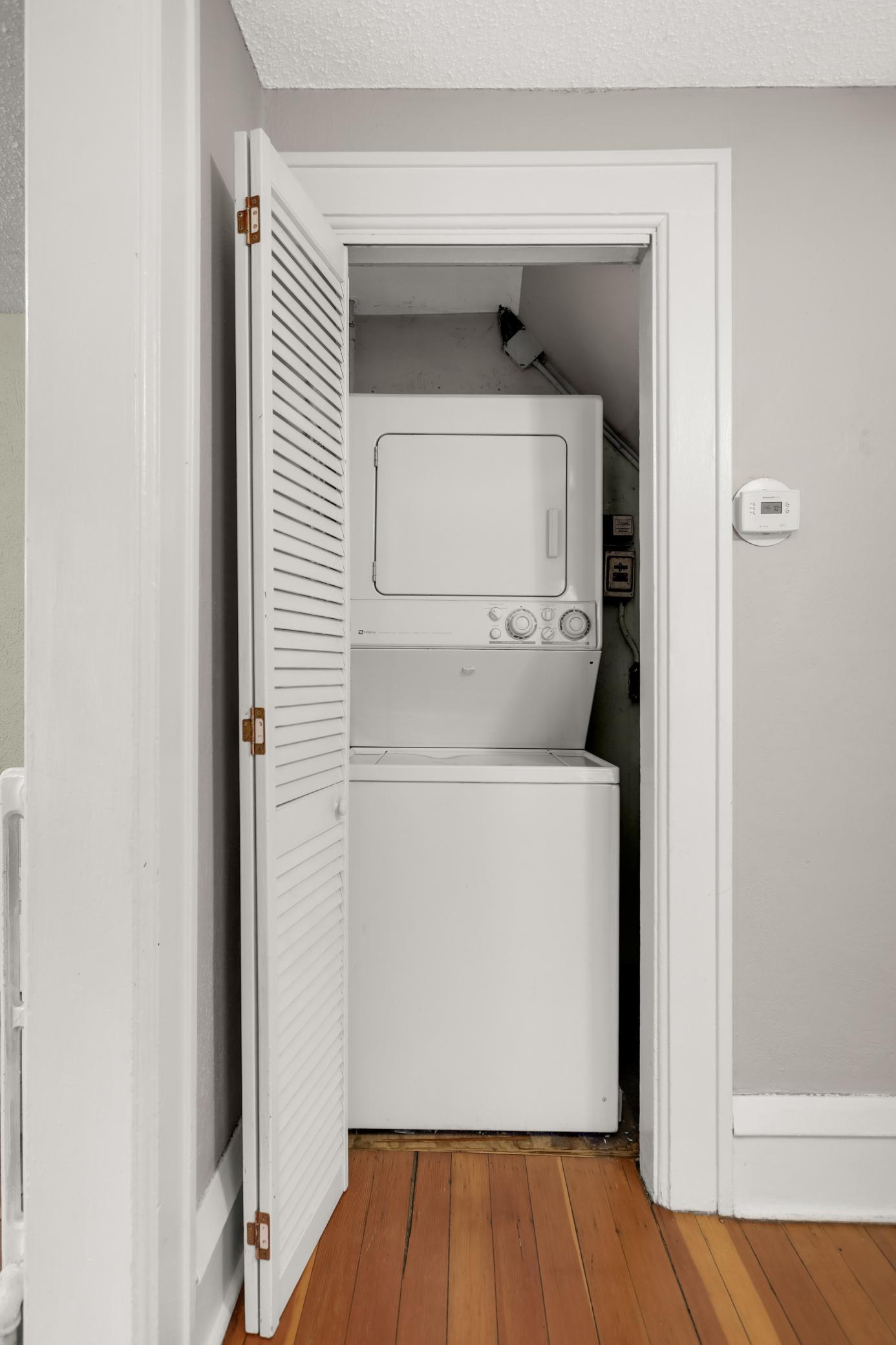 Unit 614 - Stackable Washer/Dryer in closet on main level