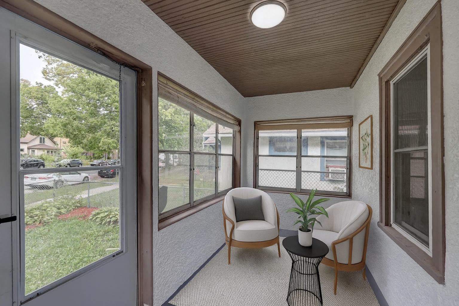 Chat GPT virtually staged Porch. Enjoy the beautiful Autumn weather with a coffee from Windflyer!