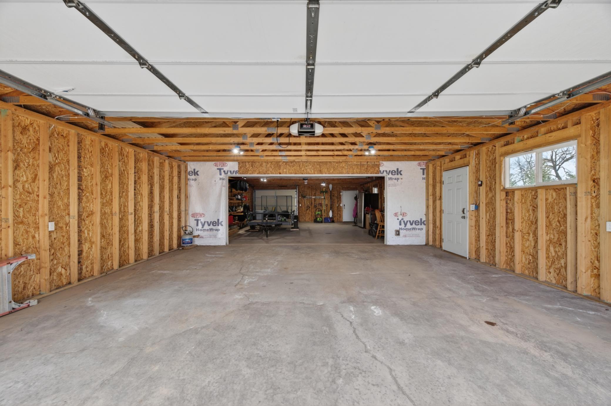 Inside garage