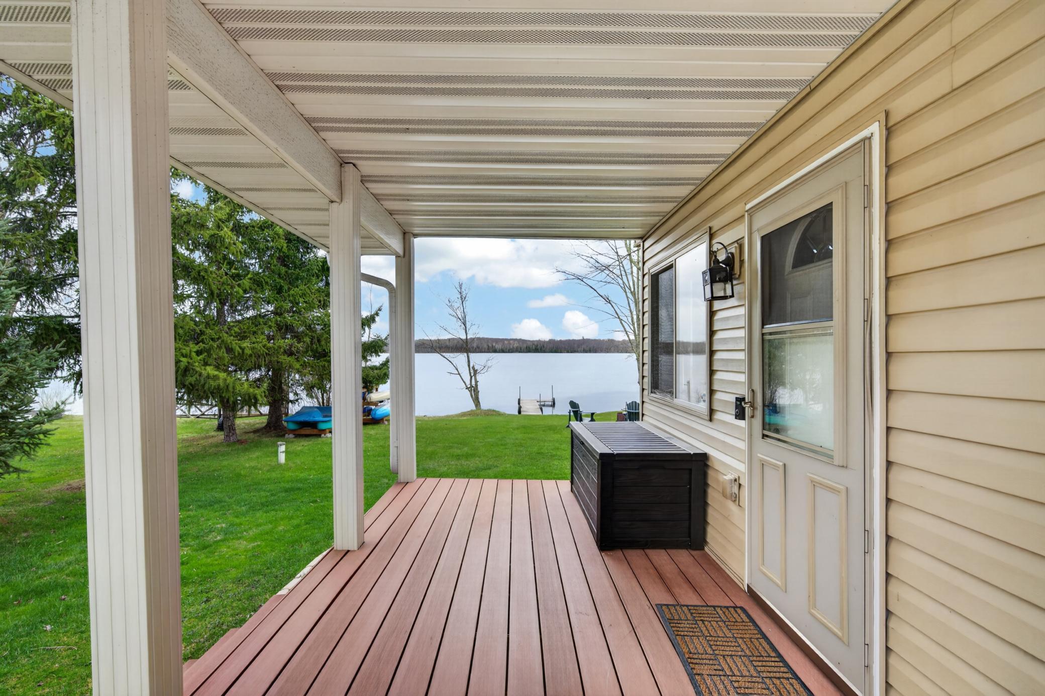 Porch view of lake