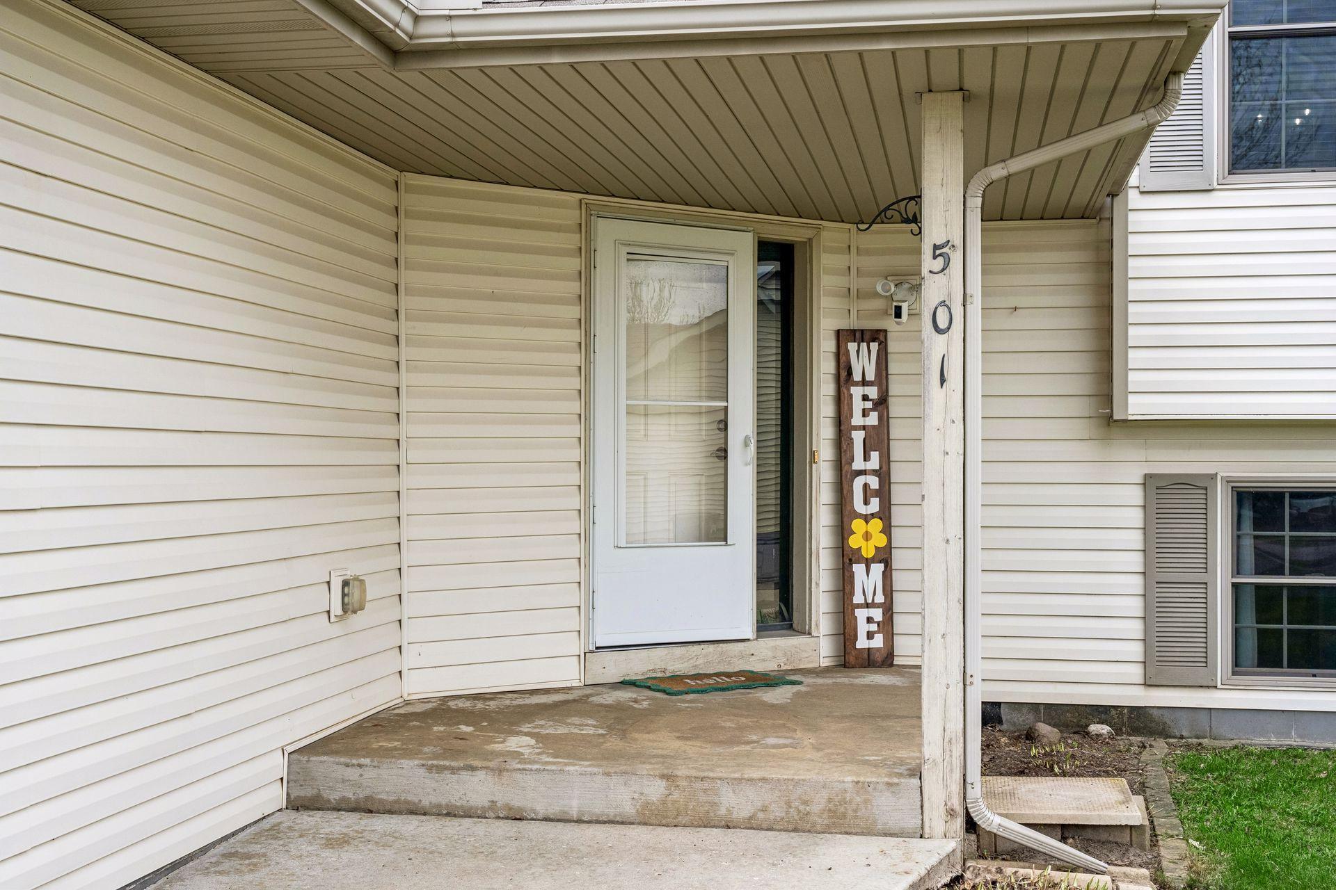 Front step of 501 Cedar Ave N