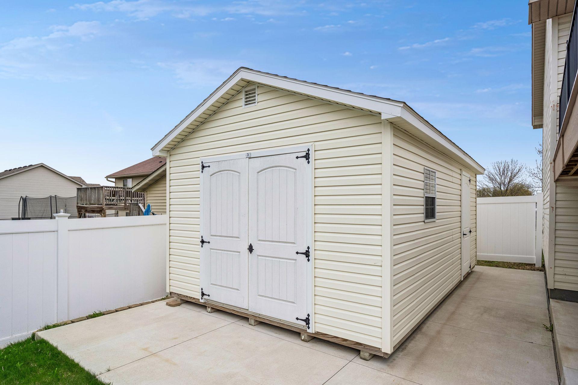 Custom built shed is ready to be your dream She Shed or Man Cave.