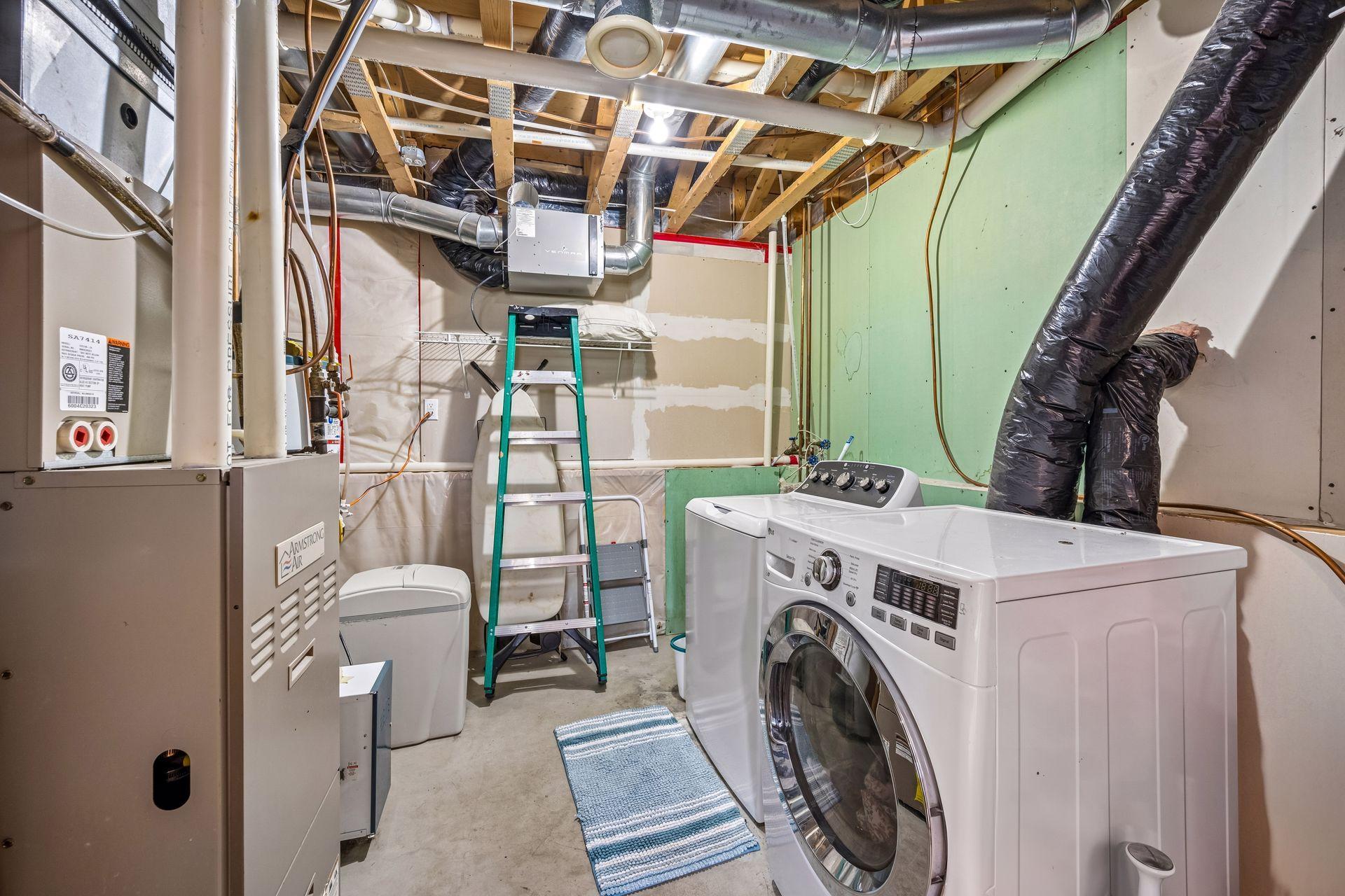 Laundry & mechanical room
