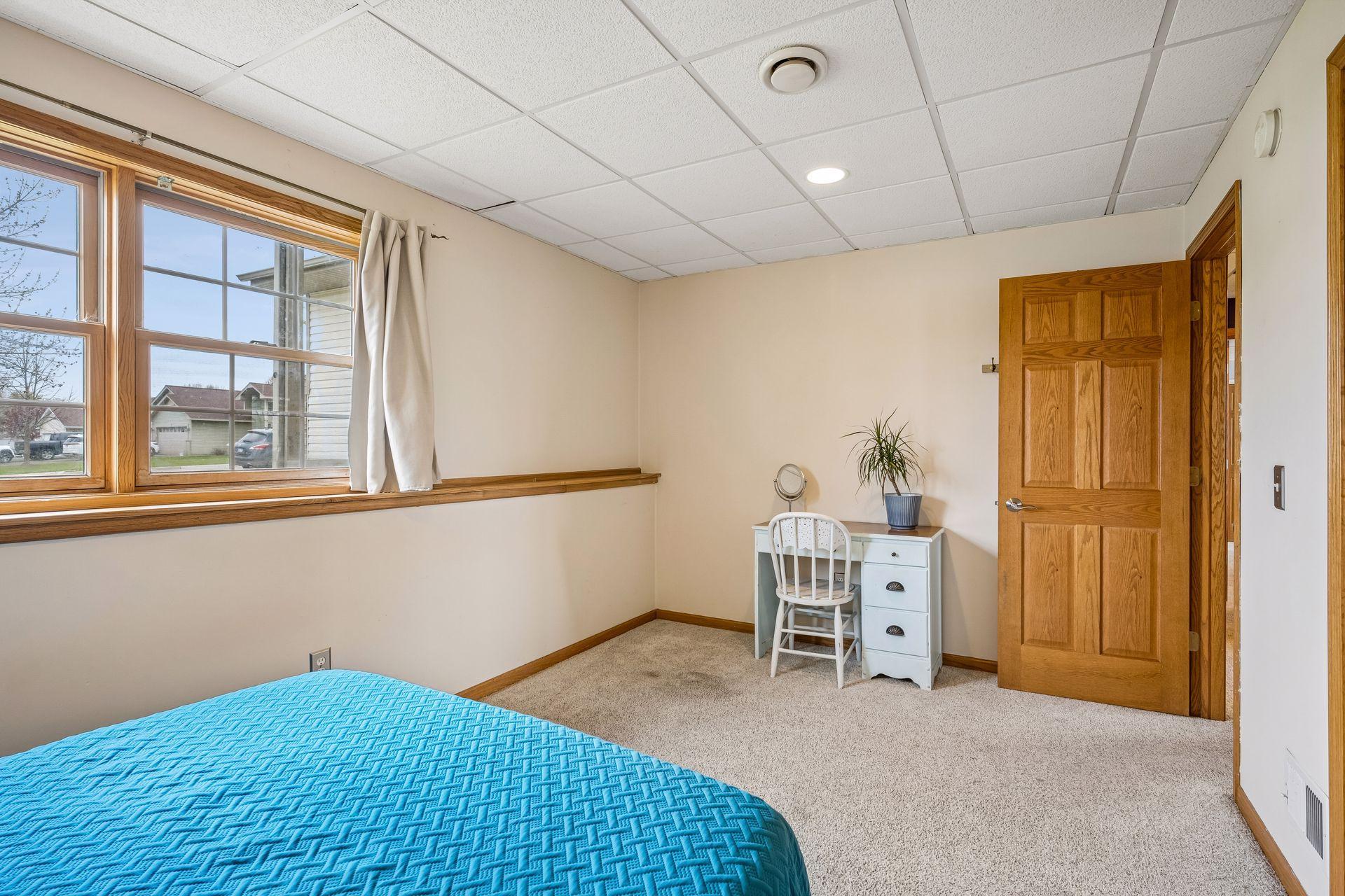 Reverse angle of one of the six bedrooms.