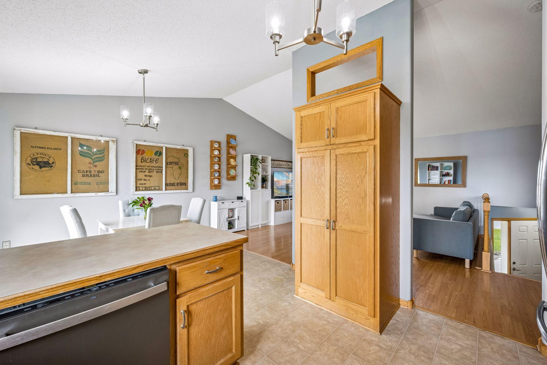 Open concept on the main level`