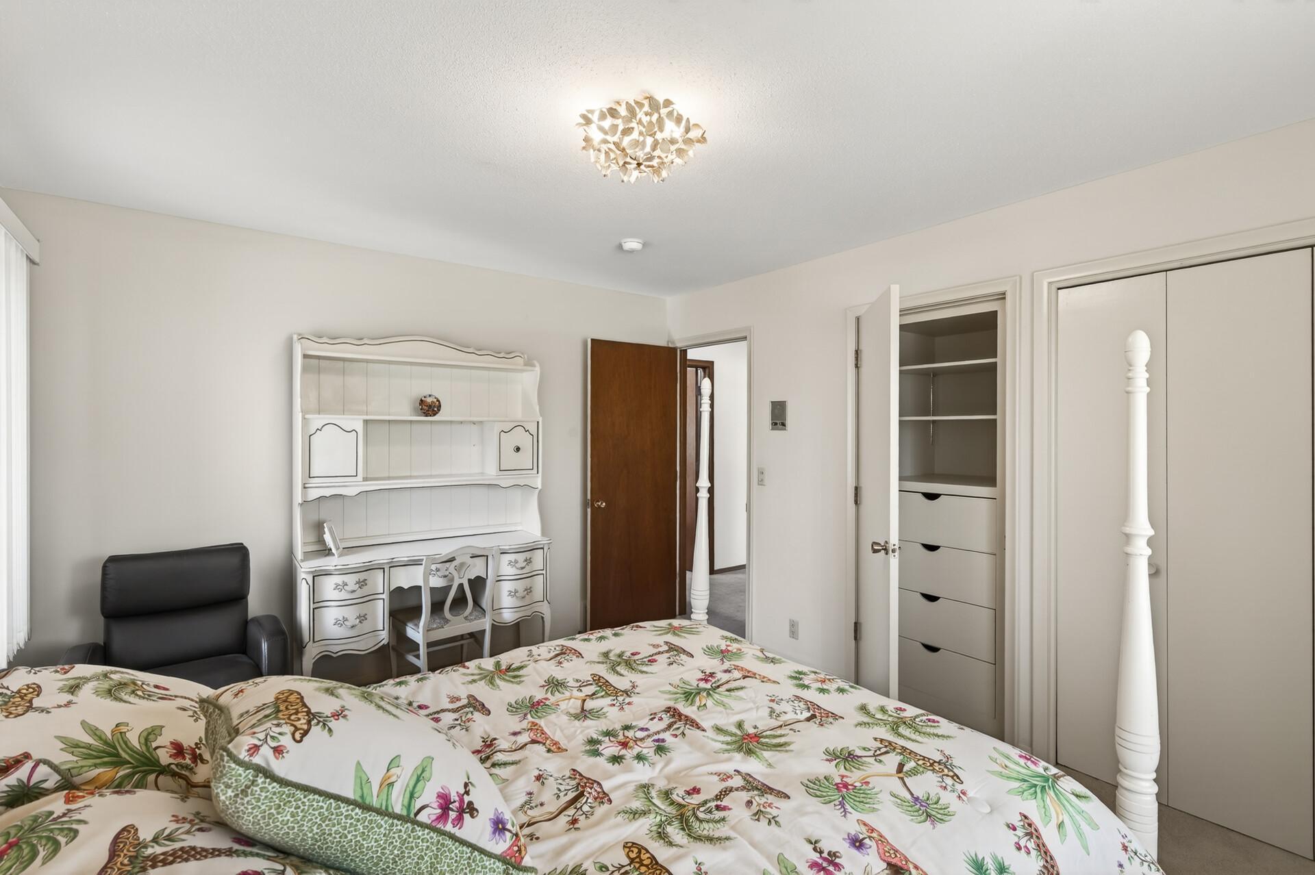 Built-in chest and storage closet
